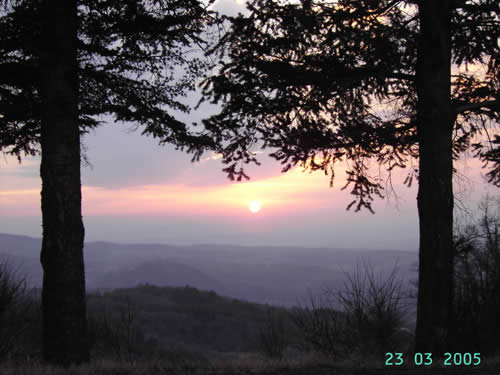 Tramonto sopra alle Pescina